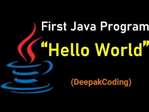 || Java in first program 'hello world' || @DeepakCoding
