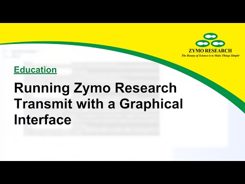 Running Zymo Research Transmit with a Graphical Interface | Zymo Research