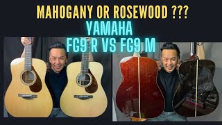 TONAL DIFFERENCES - Yamaha FG9 R VS FG9 M. Guitar Review in Singapore