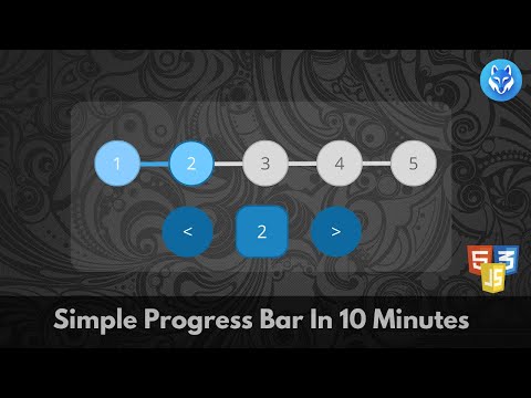 Animated Progress Bar | In 10 Minutes | HTML CSS JS