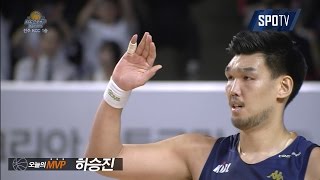 [프로농구] KCC : KGC 경기 MVP 하승진 (03.09)