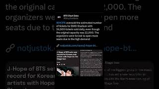 Sold Out King #junghoseok #jhope #aceofkpop #bmostadium #sweetdreams #uarmyhope #hobi #fyp #shorts