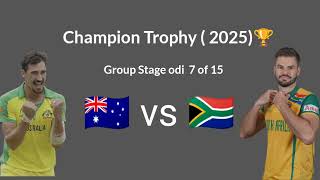 Champion trophy 2025 schedule 🏆