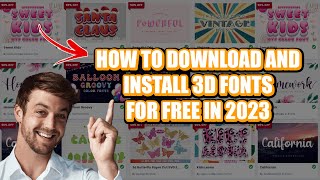 How to Download and Install 3D Fonts for Free in 2023 *With Link Download *