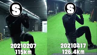 구속 향상 레슨 7회만에 구속 11.4km 증가
