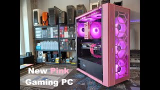 PINK PC BUILD!!! The DIYPC Rainbow Flash F4 P Gaming PC