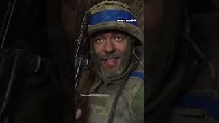 Ukrainian Soldier With a Message From the Trench #warinukraine
