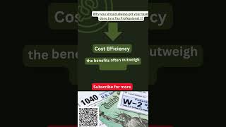 Cost Efficiency of Hiring a Tax Preparer #short #goviral #taxesdoneright