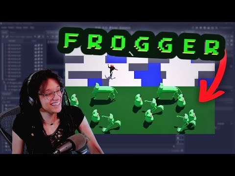 So my game is becoming Frogger... (For a game jam)