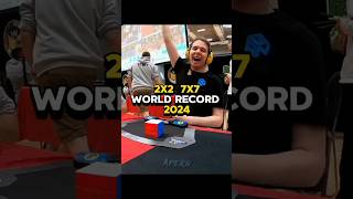 2024 Rubiks cube World Records in 20 seconds 😵‍💫📈😱#shorts #rubikscube