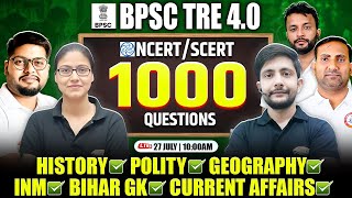 BPSC TRE 4.0 | NCERT SST Top 1000 Ques #12, NCERT SST PYQs, Bihar Teacher SST Marathon