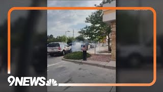 Video shows pursuit ending in crash at Denver car wash
