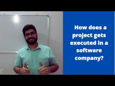 How does a project gets executed in a software company??