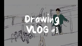 Drawing VLOG #1 | Korean Drama 'All Of Us Are Dead' Doodle