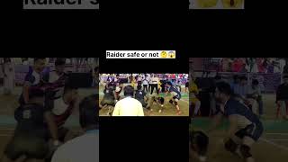Raider safe or not 🤔🤔 #short #kabbadi #kabaddi #kabadi
