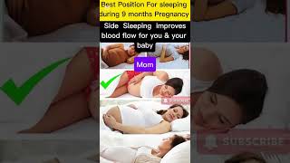 Best sleeping position during pregnancy. #ultrasound #pregnant