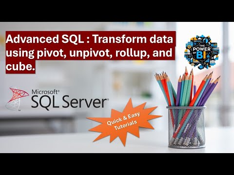 Advanced SQL queries Part 04: Transform data using pivot, unpivot, rollup, and cube 🔄📊 #sql #tsql
