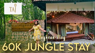 ₹60,000 for One Night at Taj Baghvan: A Jungle Luxury Experience! #pench #LuxuryTravel #taj 