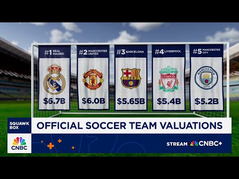 CNBC’s Official Soccer Team Valuations 2025: Here’s how the top 25 clubs in the world stack up