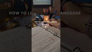 How to learn any language quickly #study #studymitivation #languagelearning #learninglanguage