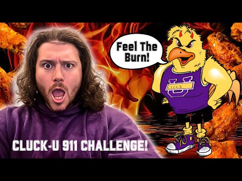 Can I Survive the Cluck-U 911 Wing Challenge? | Warning: Extreme Heat!🌶️🔥