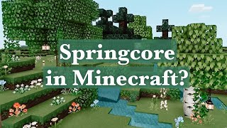 Making a Springcore Minecraft Base? 🌼 Minecraft on Switch