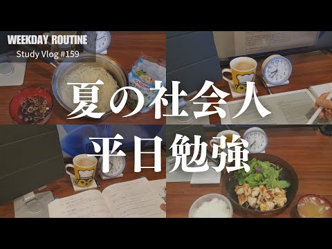 夏を迎えた社会人の勉強記録【社会人勉強Vlog #159】