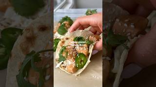 Ponzu-Glazed Salmon Tacos - ingredients below