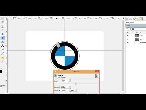 design BMW logo in GIMP||Step by Step Tutorial