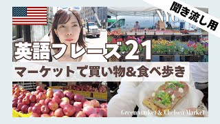 【聞き流し用】日常会話で使う英語フレーズ21個 & 47例文 リピート練習 / NYC#2