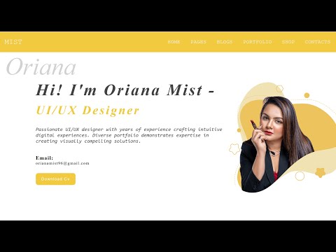 How to Create Portfolio With HTML & CSS || With Source Code