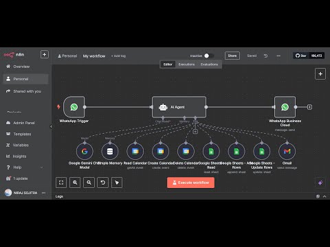 Appointment Booking Ai Agent in n8n Automation Workflow  (No Manual Work + No Code )