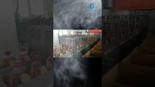 Soy sauce oil sauce plastic bottle drum pail filling capping cartoning machine bottle encasing line