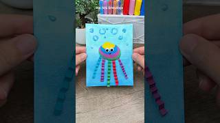 Turn an Ordinary Shell into a Colorful Jellyfish #shorts #art #painting