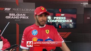 Lewis Hamilton POST-RACE INTERVIEW at BELGIUM GP - P7