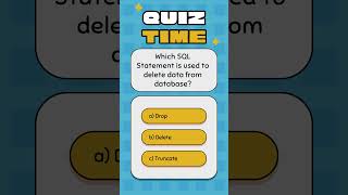 Master SQL with our Ultimate Quiz Challenge! #SQLQuiz #sql #shorts #viral #today #SQLQuestions #db