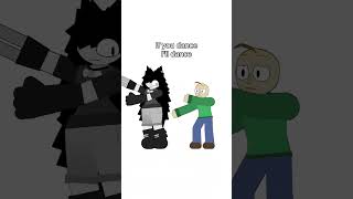 Miss Circle and Baldi If you dance I'll dance #animation #shorts