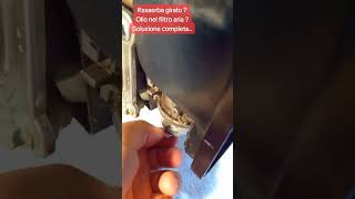 Rasaerba girato dal lato sbagliato ed è uscito l'olio dal filtro, rimedio in 60 Secondi