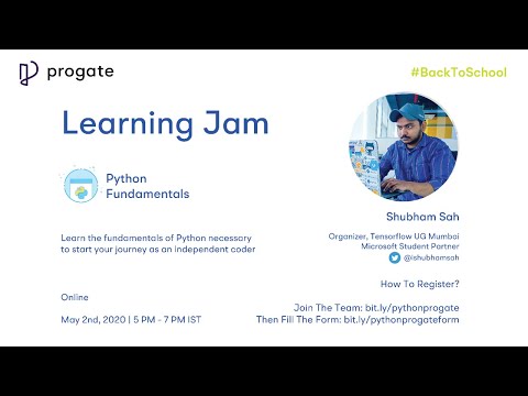 Progate Learning Jam : Python Fundamentals