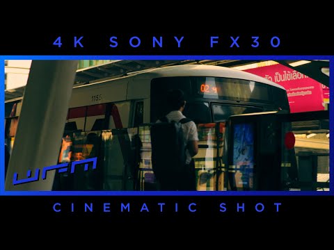 4K 10BIT | CITY TRAIN WARM LIGHT | SONY FX30 | CINEMATIC DAVINCI RESOLVE | SHOT 35