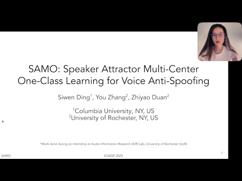 ICASSP 2023: SAMO: Speaker Attractor Multi-Center One-Class Learning For Voice Anti-Spoofing