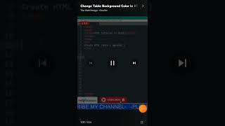 Bgcolor Html table tag in Hindi #youtubeshorts #short #trading #youtubevideo #like #htmltutorial
