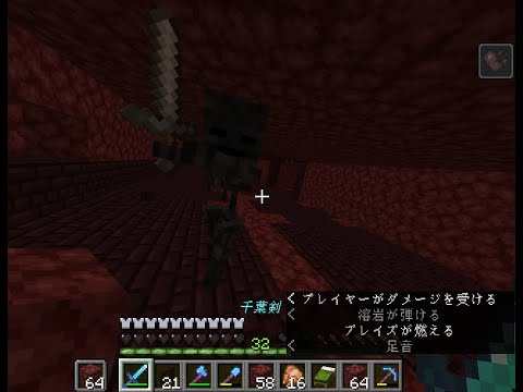 ウィザースケルトンの湧き層を増やす【マイクラ ライブ】