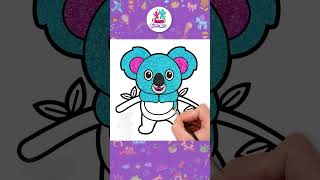 How to draw a Koala - Kids Drawing #shorts #drawing