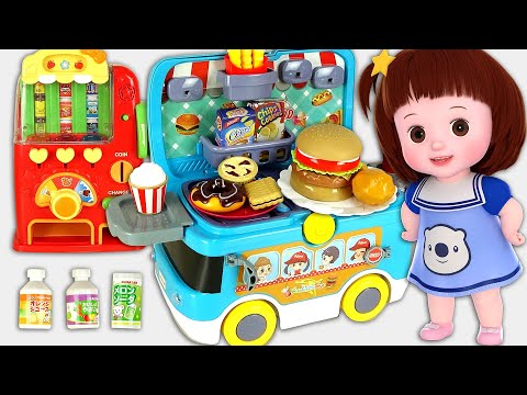 Baby Doli and hamburger fast food  shop car