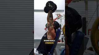 Lower reps for building strength & higher reps for hypertrophy