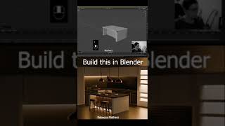 Stylish Kitchen CGI Reveal #blender #blendergameengine #blendercourse #blenderstudio #blender3d