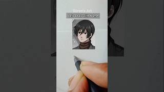Mikasa drawing with her name | Soren's Art #attackontitan #mikasa #anime #drawing #sjram