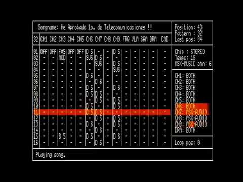 ¡He aprobado 1º de Telecomunicaciones! [MSX, OPLL+OPL1]