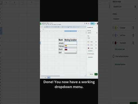 🎬 Google Sheets – Part 2: “How to Create a Dropdown Menu” #skillfixacademy #spreadsheetmagic